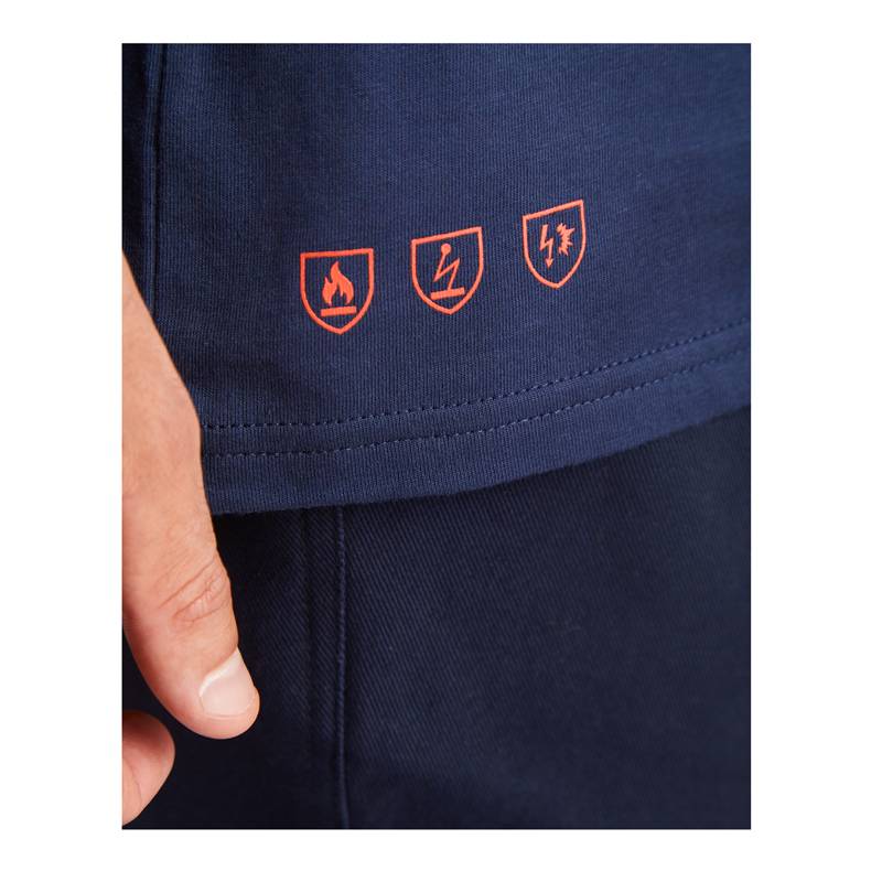Camiseta ignífuga, antiestática y contra arco eléctrico