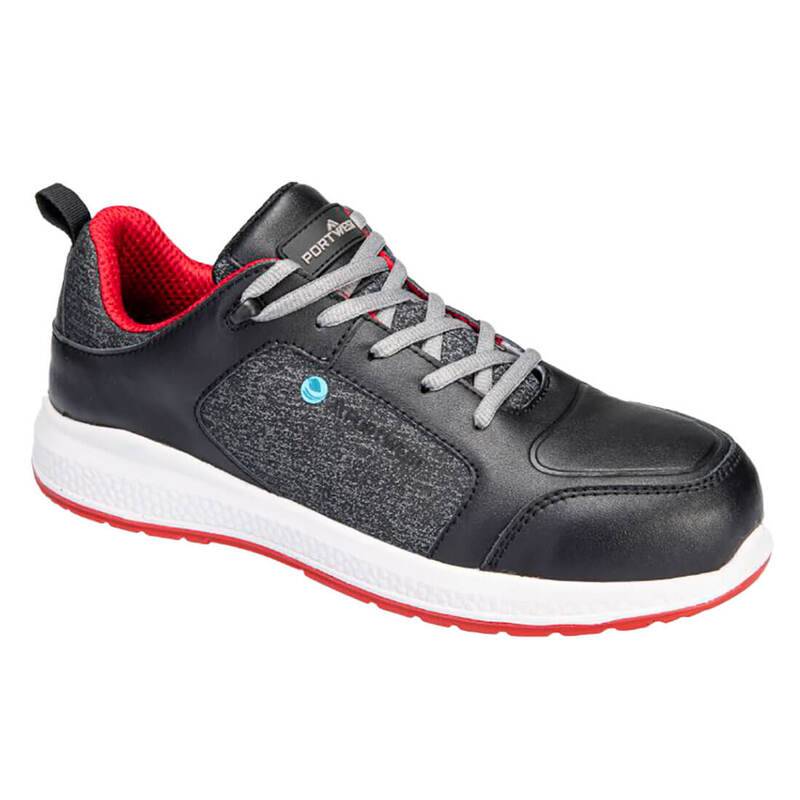 Zapato deportivo S3 Eco Composite Negro + Rojo