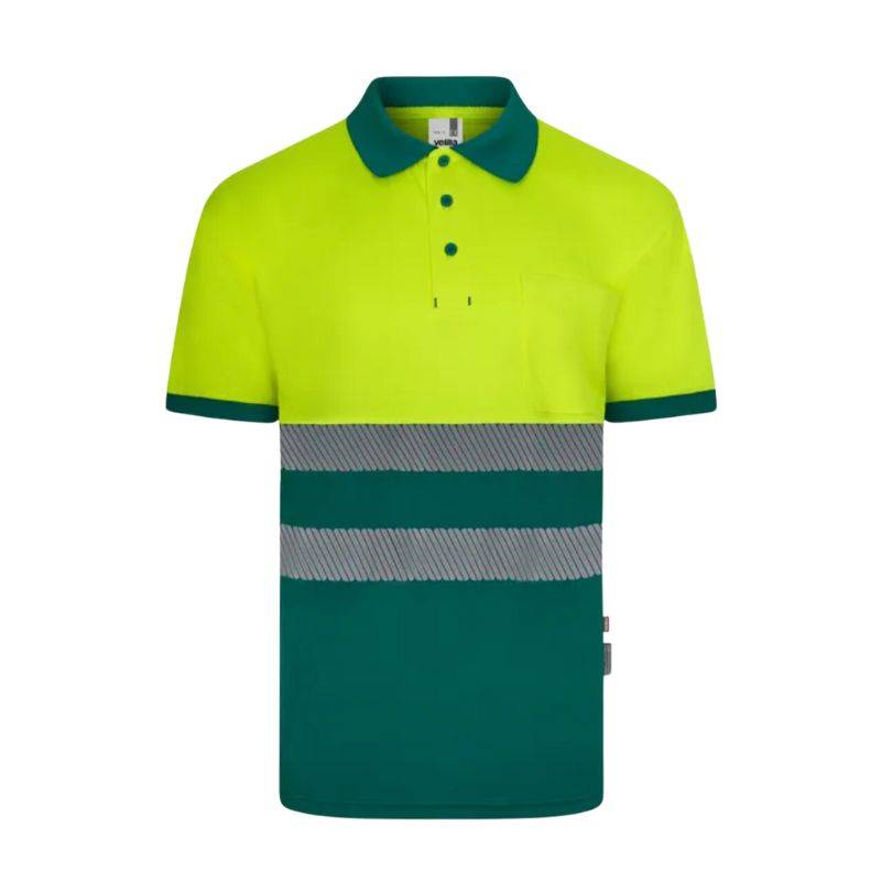 Polo GRS bicolor MC RS Velilla Verde y Amarillo A.V
