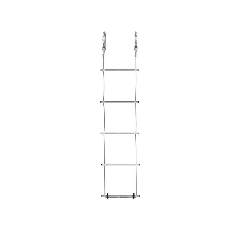 Escalera enrollable de cable de acero de 4 mm y largo 15 m SAFETOP 80361