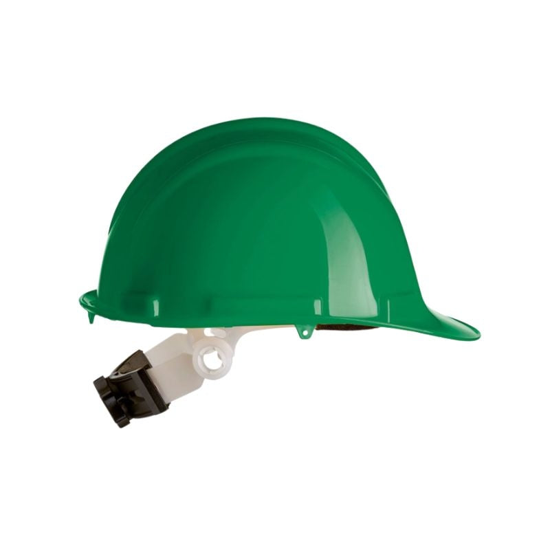 Casco de polietileno alto brillo con ajuste dorsal SAFETOP SR 80520