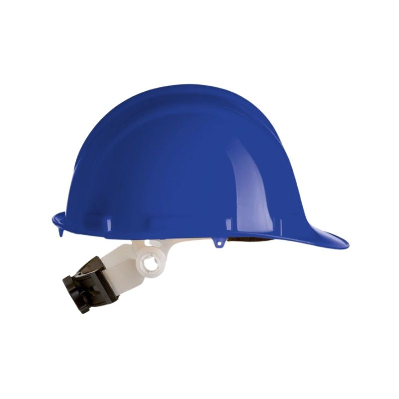 Casco de polietileno alto brillo con ajuste dorsal SAFETOP SR 80520