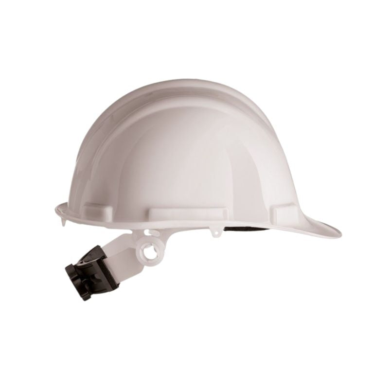 Casco de polietileno alto brillo con ajuste dorsal SAFETOP SR 80520