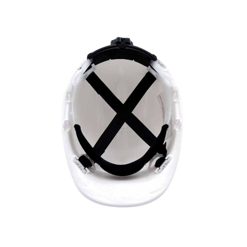 Casco de polietileno alto brillo con ajuste dorsal SAFETOP SR 80520