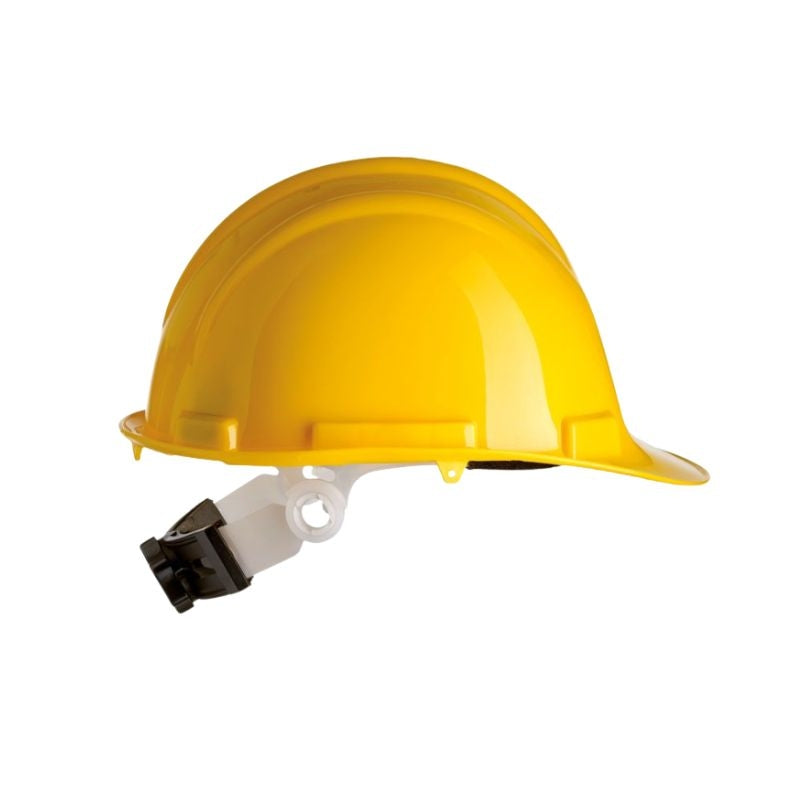 Casco de polietileno alto brillo con ajuste dorsal SAFETOP SR 80520