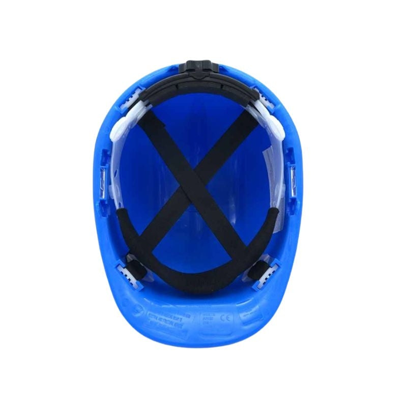 Casco de polietileno alto brillo con ajuste dorsal SAFETOP SR 80520
