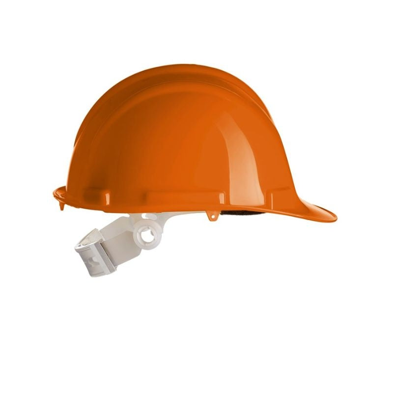 Casco alto brillo con cierre pinlock de polietileno, EN397, SAFETOP 80610
