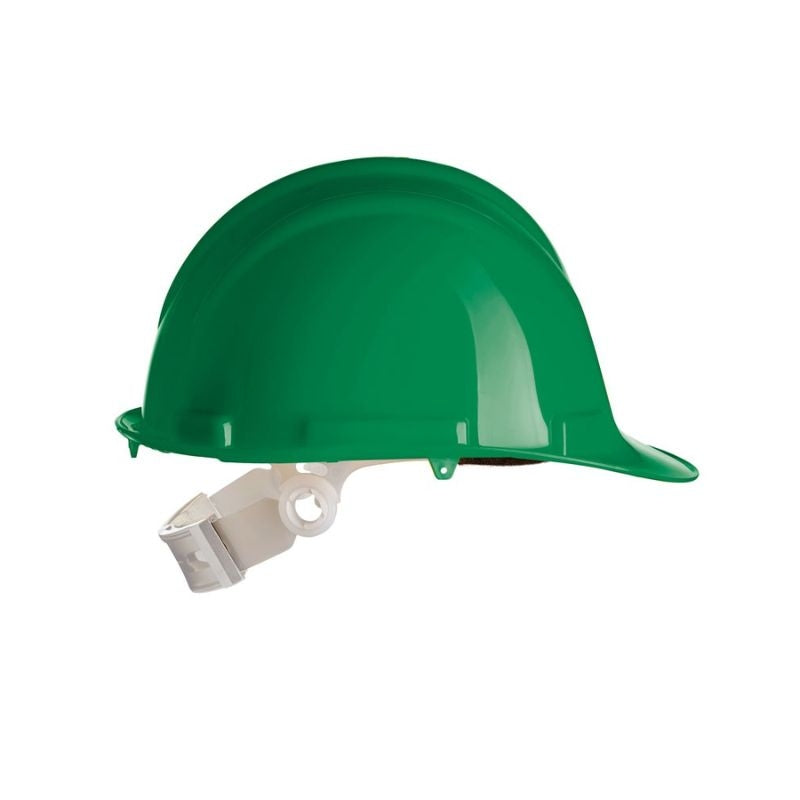 Casco alto brillo con cierre pinlock de polietileno, EN397, SAFETOP 80610