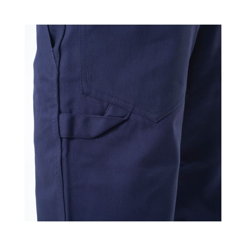 Pantalón de trabajo azul marino 100% algodón especial soldadura ORTO SAFETOP 143