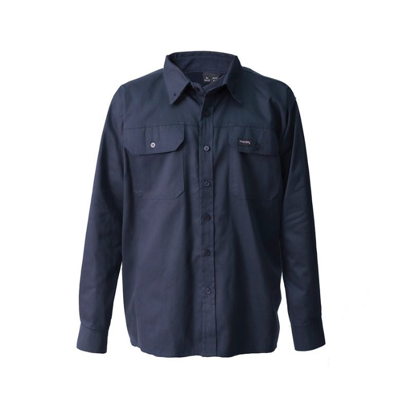 Camisa clásica azul marino 100% algodón para soldadura BIVILLE SAFETOP 149