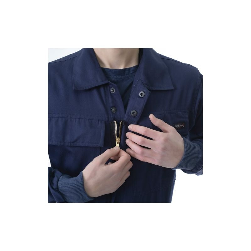 Buzo clásico con cremallera 100% algodón para soldadura RODO SAFETOP 141