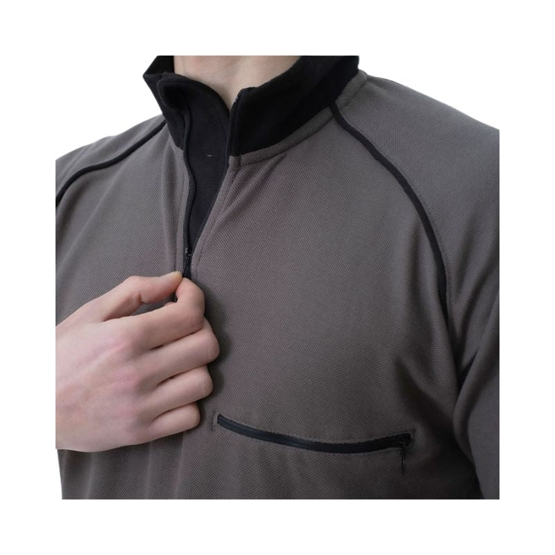 Polo técnico de trabajo ligero y resistente con cremallera SADIÁS SAFETOP 170