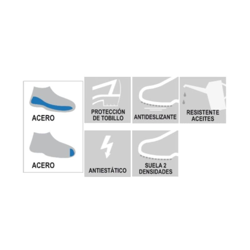 Bota S3 de piel de búfalo con forro interior OHIO SAFETOP 239