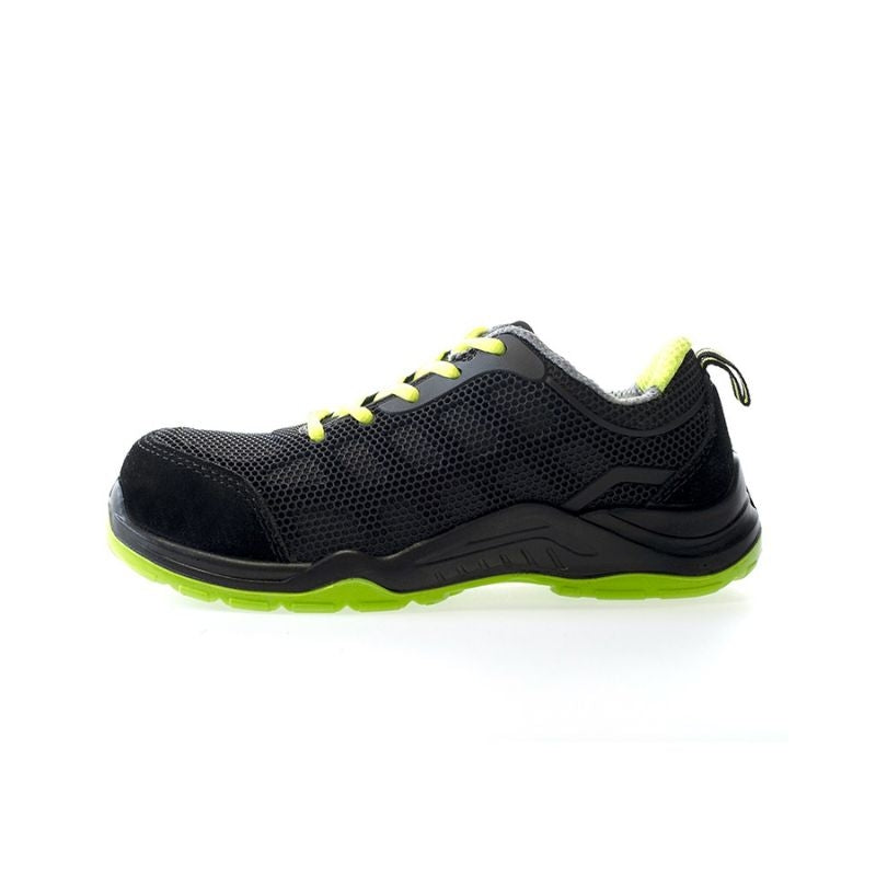 Zapato deportivo S1P negro-verde metal free MARIO SAFETOP 246