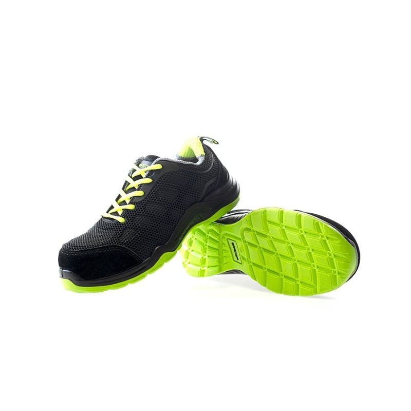 Zapato deportivo S1P negro-verde metal free MARIO SAFETOP 246