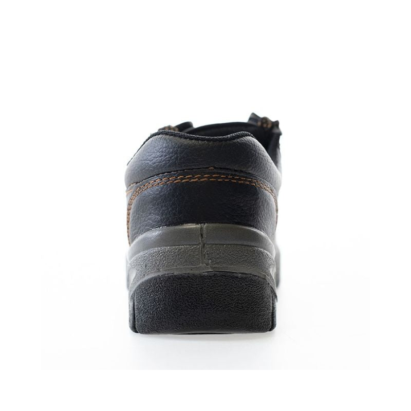 Sapato em pele de bovino preto com atacadores S1P – DUMIO SAFETOP 222