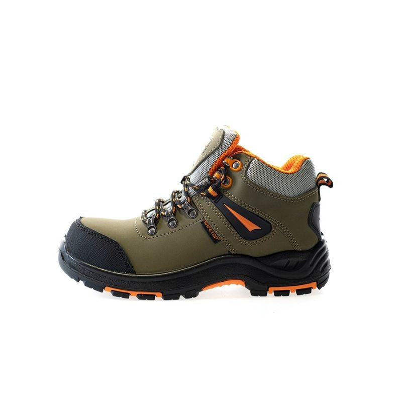 Bota S3 HRO 300°C de nobuck khaki – CANCIO SAFETOP 242