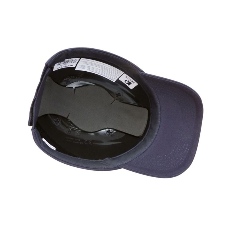 Visera-casco deportiva de algodón azul marino EN812 – SAFETOP 80470