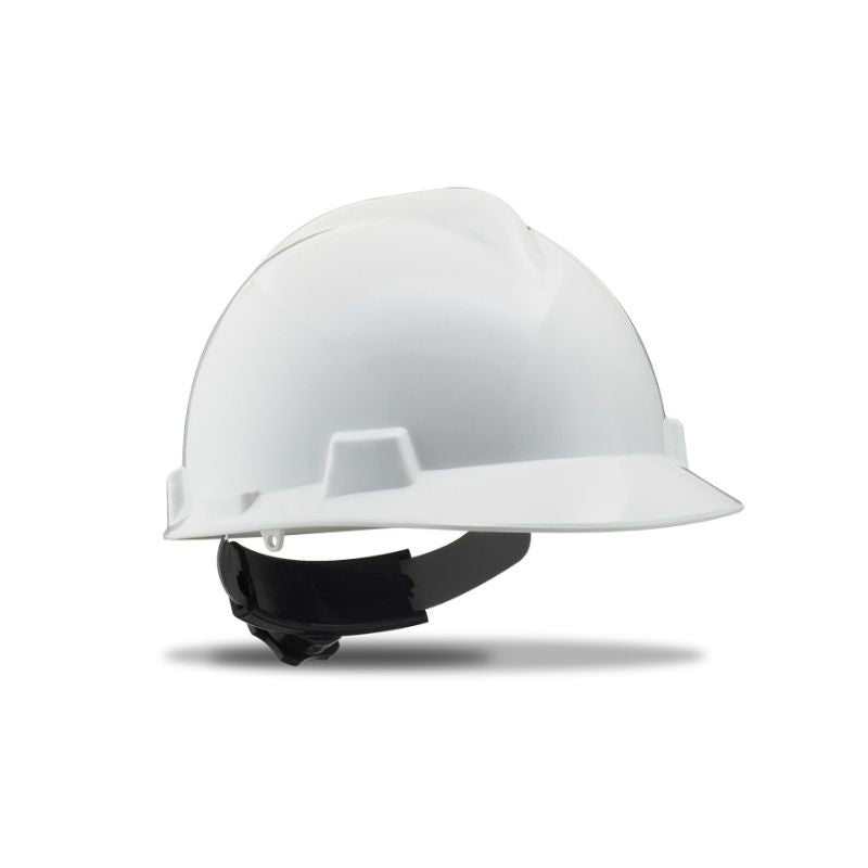 Casco protección industrial con ruleta y arnés textil Mod. ROLLER – MARCA 2088-CR