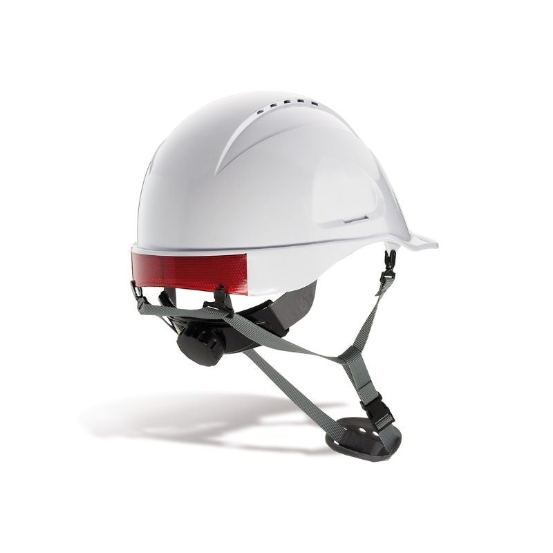Casco industrial ABS ventilado con ruleta y barbiquejo Mod. MOUNTAIN 2088-CMV