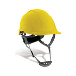 Capacete industrial ABS ventilado com roleta e correia de queixo, Modelo MOUNTAIN 2088-CMV