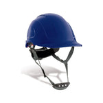 Capacete industrial ABS ventilado com roleta e correia de queixo, Modelo MOUNTAIN 2088-CMV