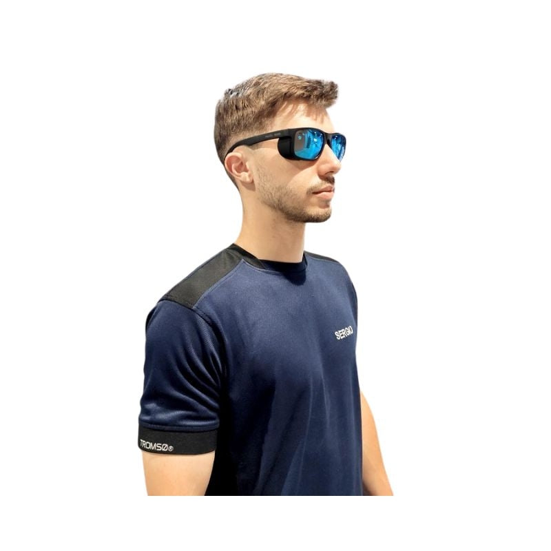 Camiseta técnica de trabajo ligera y transpirable gris/azul – ALLARIZ SAFETOP 160