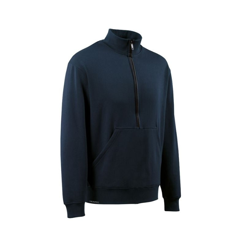 Sweatshirt térmica de trabalho azul ou cinzenta com bolsos – SOBER SAFETOP 161
