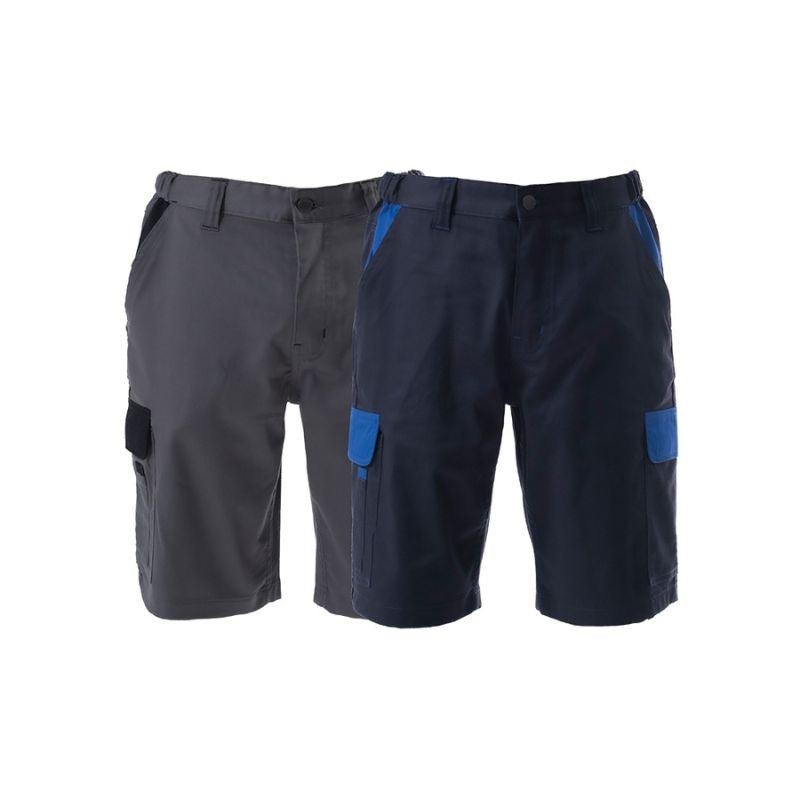 Pantalón corto elástico bicolor trabajo stretch 200GSM – TORROX SAFETOP 163