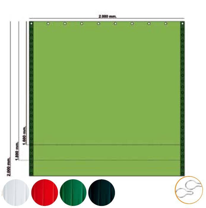Cortinas de 0,4 mm x 2000 mm