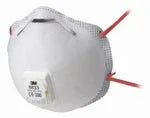 3M 8833 Mascarilla FFP3RD moldeada c/válvula.Caja 10 uds - Naisa Protección Laboral