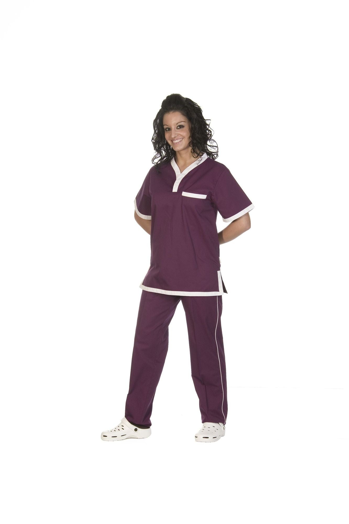 Pantalón recto elástico de cintura COLORES