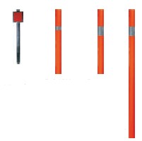 Piqueta de señalización con reflectante