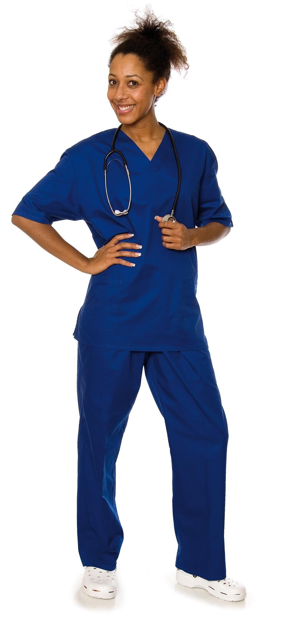 Casaca manga corta cuello pico