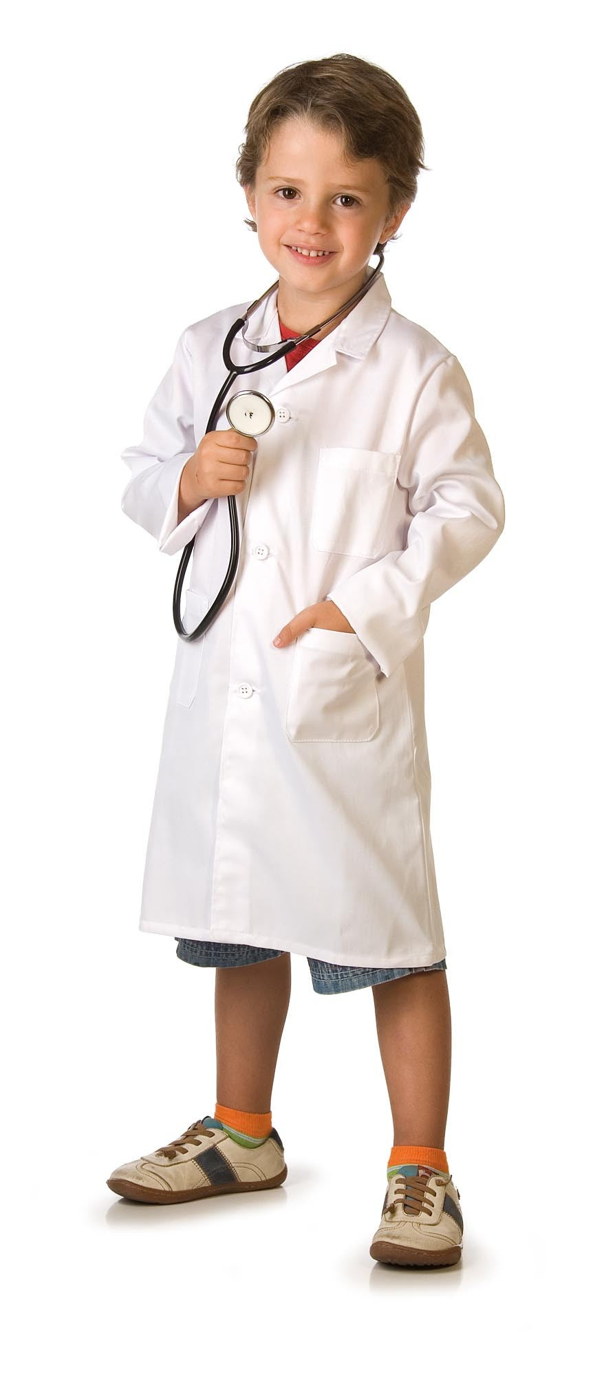 Bata de niño con cierre de botones