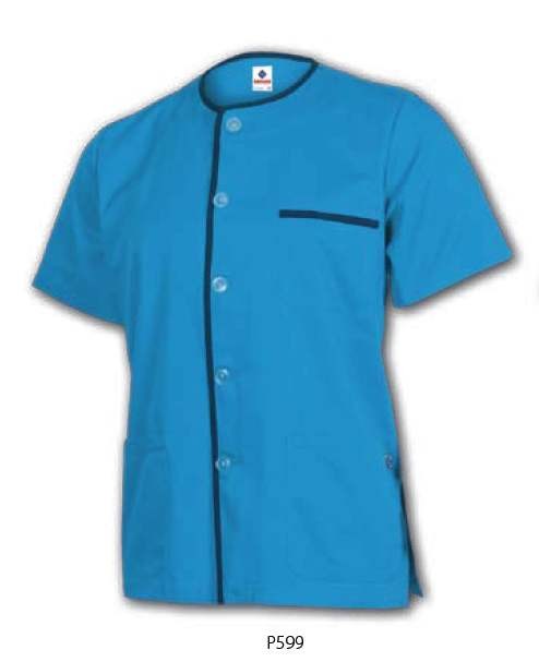 CHAQUETA PIJAMA CON VIVOS DE COLOR - P599