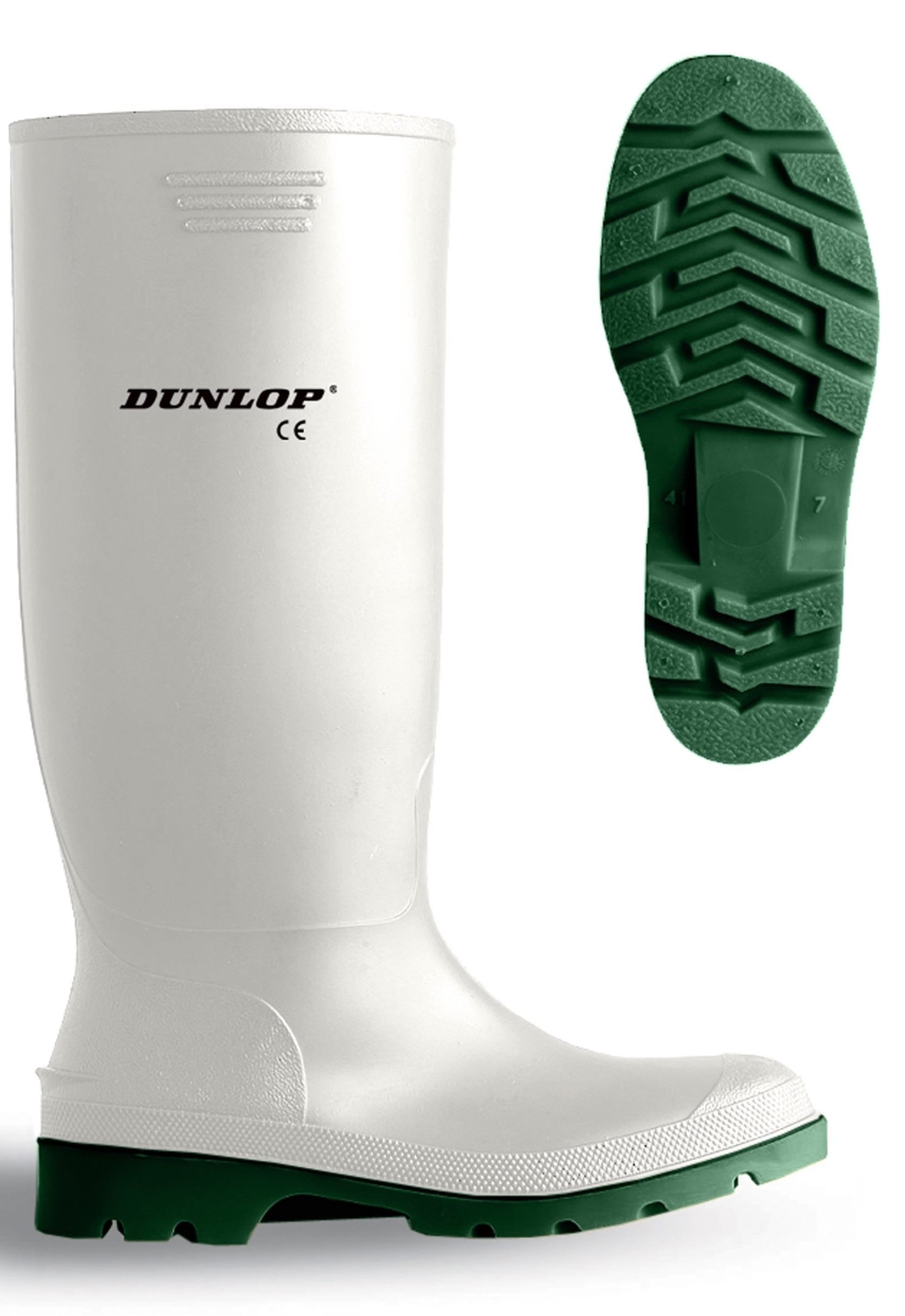 Bota de agua PVC/Nitrilo blanca caña alta