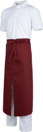 Delantal sin peto, dos bolsillos con vivo a contraste. 90x95.  Talla única. WTM400