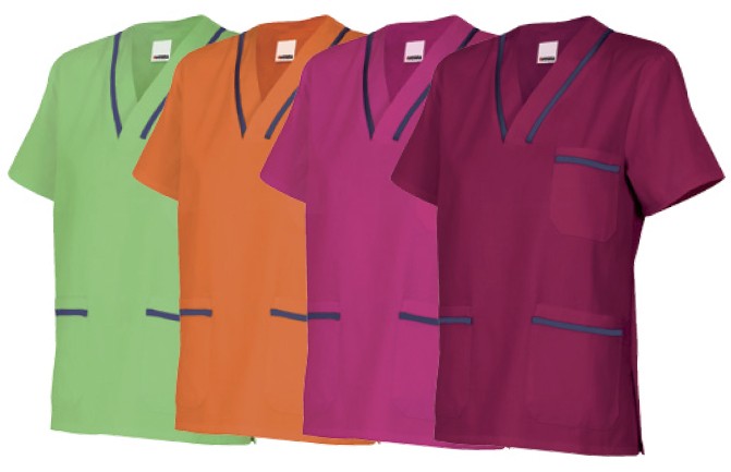 Casaca de maga corta bicolor