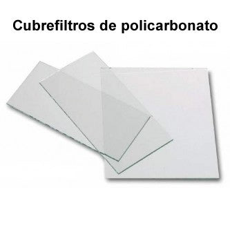 Cubrefiltros para soldadura de policarbonato