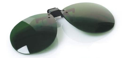 Adaptador sobre gafa flip-up