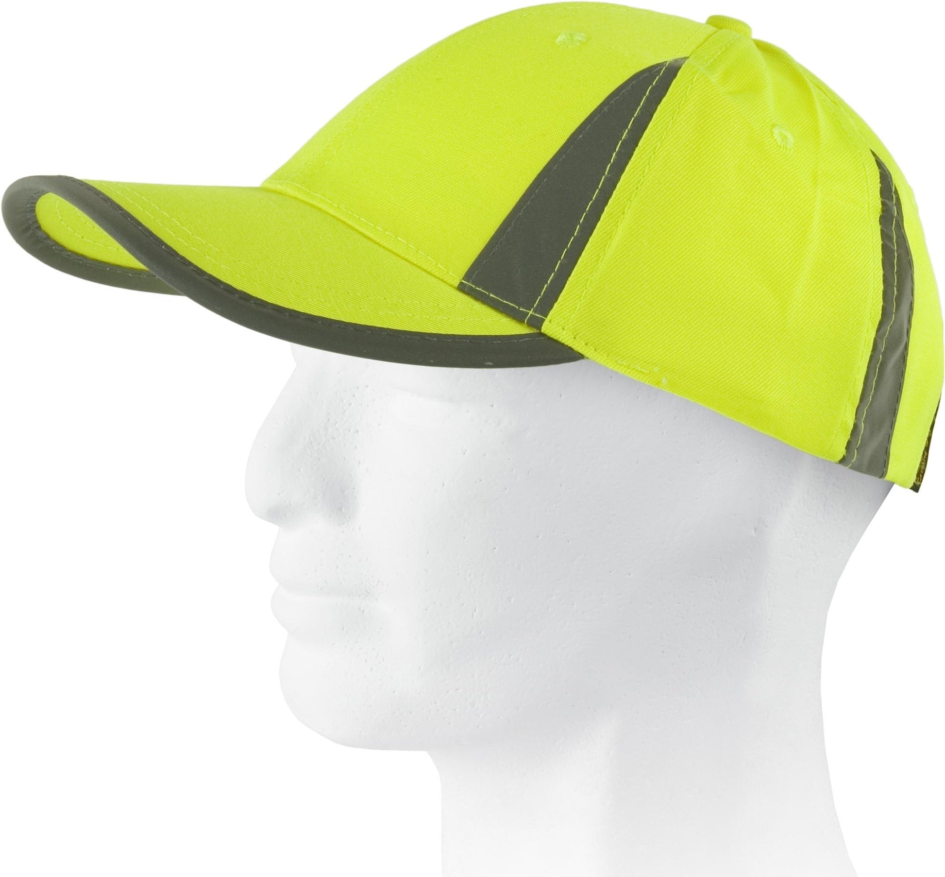 Gorra de alta visibilidad con bandas verticales