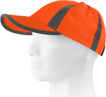 Gorra de alta visibilidad con bandas verticales
