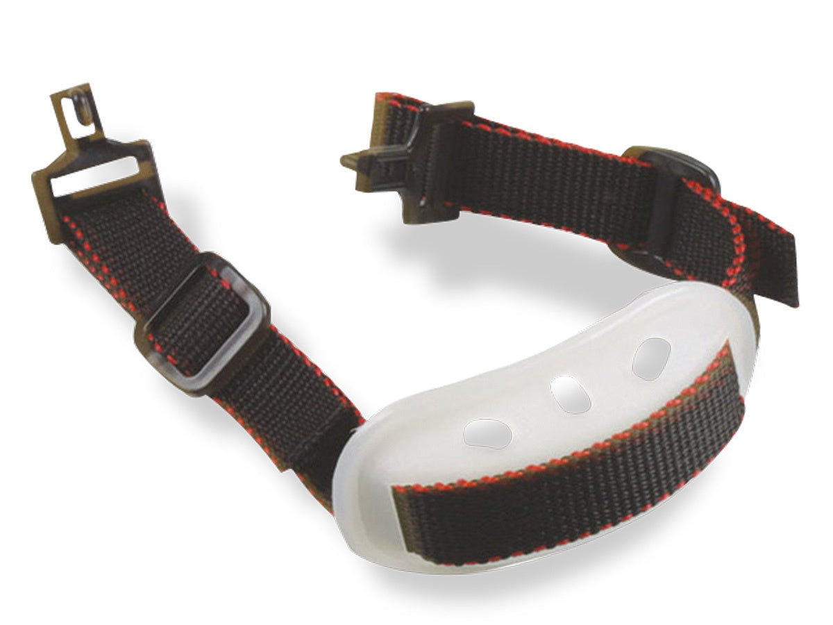 Barboquejo elástico con protección del mentón