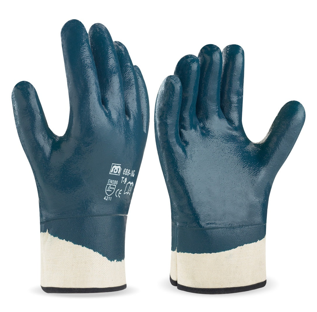 Guante de nitrilo dorso cubierto MA688-NC