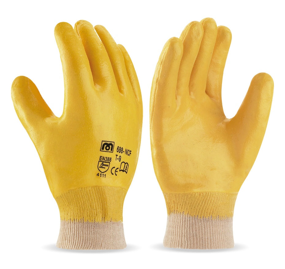 Guante de nitrilo flexible dorso cubierto 