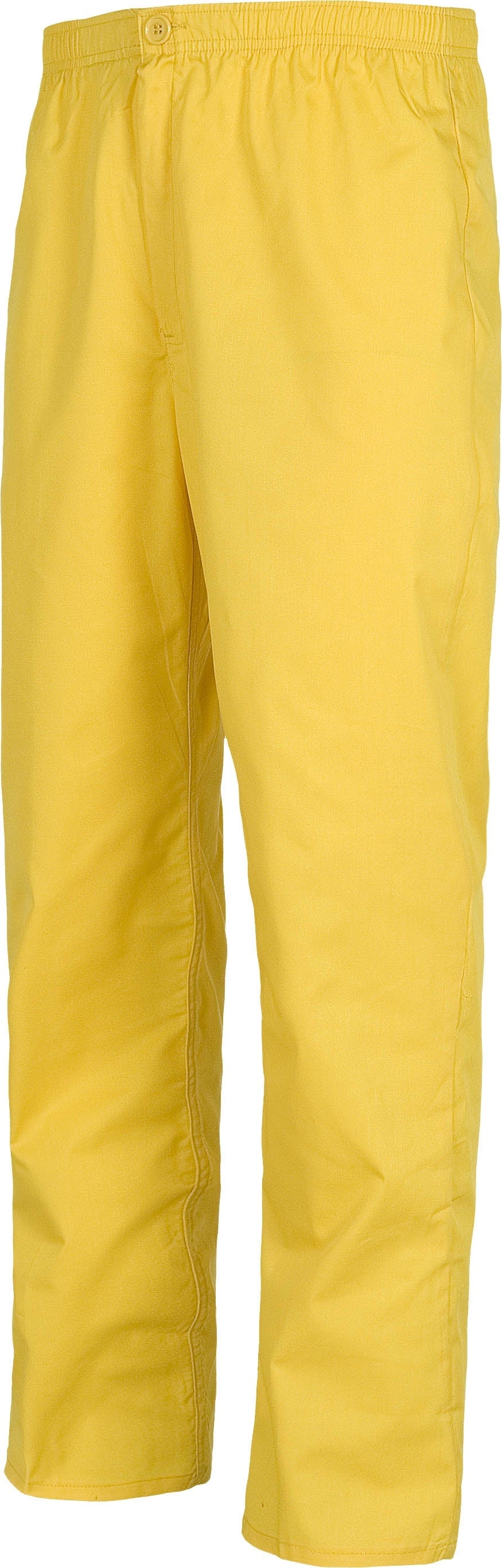Pantalón recto. Elástico en cintura. Un bolso trasero. Cierre de botón y bragueta de cremallera. WTB9300