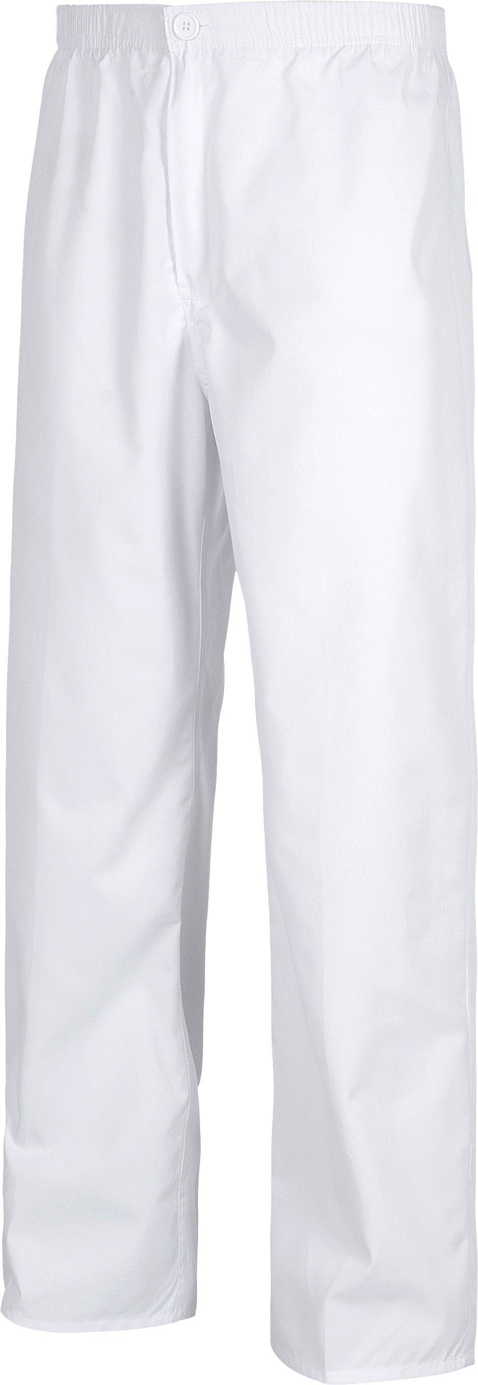 Pantalón recto. Elástico en cintura. Un bolso trasero. Cierre de botón y bragueta de cremallera. WTB9300