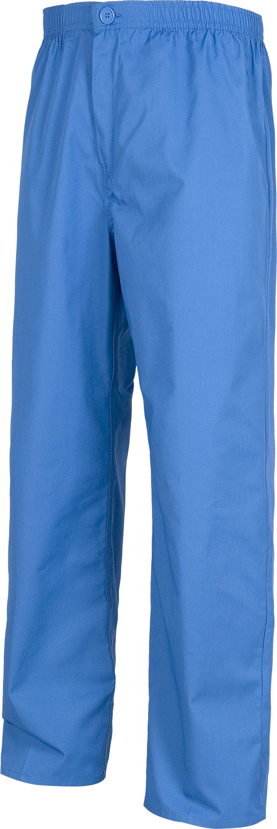 Pantalón recto. Elástico en cintura. Un bolso trasero. Cierre de botón y bragueta de cremallera. WTB9300