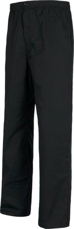 Pantalón recto. Elástico en cintura. Un bolso trasero. Cierre de botón y bragueta de cremallera. WTB9300